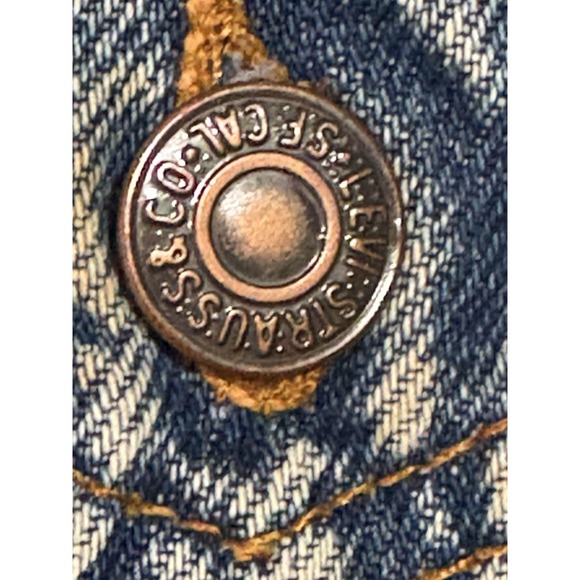 VTG Levi's Type III Trucker Denim Jean Jacket 70505 2016 USA 70s-80s Medium Wash - Picture 5 of 16